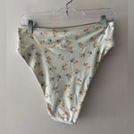Aerie Light Blue Floral High Cut Cheeky Swimwear Bikini Bottoms Photo 1
