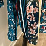 NWOT Fig & Flower floral tunic button front 1 Blue Size M Photo 1