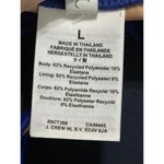 J.Crew NEW  Heritage Scoopneck Bikini Top BX611 Royal Blue Womens Size Large L Photo 3