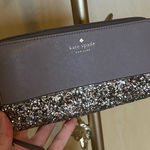 Kate Spade  Gray and Glitter wallet Photo 0