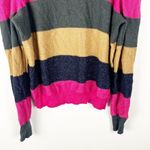 BODEN Striped Wool Cashmere Blend Metallic Long Puff Sleeves Sweater, Size 12 Photo 7