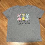 None Gray 'Chillin' With My Peeps' T-Shirt Easter new Photo 0