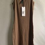 Bobi LA Everyday Tank Dress Med Scoop Bamboo Cotton Bodycon Ribbed Resort Photo 0