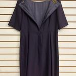 Brooks Brothers Wool Plum Colored A-Line Career Dress Size 12 Ing. Loro Piana C. Photo 7