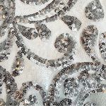 Lulus NWT  Disco Dancer White and Silver One Shoulder Bodycon Dress Size S Photo 4