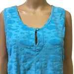 Delicates  Spa Turquoise Formfit Swim Shorts Romper Beach Coverup Size 14 Photo 3