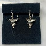 Cupid Or Cherub Angel Dangle Earrings 925 Sterling Silver Photo 1