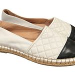 J/SLIDES NYC J/Slides Quiltie Leather Flats 8 White Photo 0