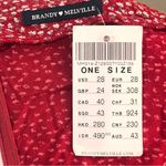 Brandy Melville  Colleen Red Floral Babydoll dress Photo 8