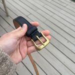 Coach Vintage black genuine leather and brass belt size M Photo 3