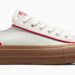 Converse  All Star Trackwave OX platform sneakers  
white red gum sole Size 6.5 Photo 0