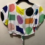 Desigual NWT Rebecca Makaroff‎  Miami  tie front blouse sz small Photo 3