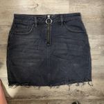 PacSun Black Denim Skirt Photo 1