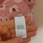 Lucky Brand  Size Medium M Sheer Pink Floral Flower Blouse Top Summer Photo 7