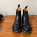 Dr. Martens Doc Martens 2976 Women‎ Smooth Leather Chelsea Pull On Boot Matte Black Chunky 5 Photo 1