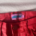 Edikted red leather pants size S Photo 4