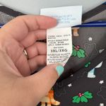 Bluey Character Scrub Top Bingo & Bluey Christmas Reindeer Women's Plus Size 3X Photo 2