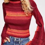 Free People ♥️ Close To Me Striped Pullover Sweater Photo 0