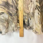 Vintage Women Med Midi Skirt Paisley Fairycore Garden Fairy Lined Goblincore Green Photo 4