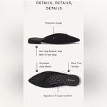 Birdies  Women’s The Swan Black Suede Mules Size 7.5‎ Photo 9