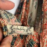 Free People Intimately  size small patchwork Multicolor Bohemian Dress maxi tie Photo 3
