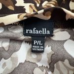 Rafaella  Leopard Print Twist Front V Neck‎ Stretch Blouse Top Photo 5