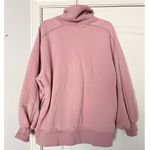 LIT Active Whisper Oversized Turtleneck Sweatshirt Pink Size XS Photo 3
