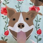 Blue and Brown Cartoon Dog Print Leggings Photo 7