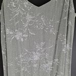 Alex Evenings 2 Piece Sea Foam Green Dress with Floral Top and Jacket‎ Size 14 Photo 6