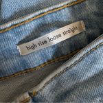 Wrangler High Rise Loose Straight Distressed Light Wash Jeans Size 12 Photo 12