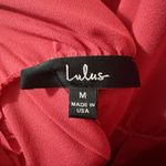 Lulus Moment For Life Halter Jumpsuit Bright Pink Open Back Size Medium NWT Photo 6