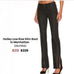 GRLFRND  Black Boot Cut Jeans low rise Slim Boot with Slit The Hailey Coated 28 Photo 10