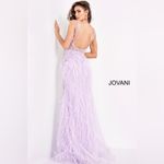 Jovani  03023‎ beaded gown with feather detail NWT Photo 3