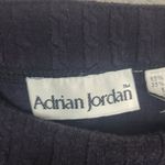 Adrian‎ Jordan Vintage Sweater Shirt Size 14/16 Polyester Blend Black Photo 1