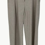 Amour Vert NWT Women’s Pleated Wide Leg Trouser | Sz 8 | Natural (Tan) Striped Photo 1