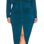 Revolve Remi x  Claudia Maxi Dress in Dark Teal 3X NWT Photo 0