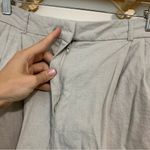Rachel Zoe Tan Linen Blend High Waist Shorts size 10 Photo 3