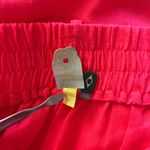 Farm Rio NWOT  Pleated Linen Blend Pink Shorts Size M Elastic Stretch Pockets Photo 8