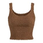 SKIMS Brown Cozy Knit Sleeveless Tank Top Size S/M Photo 0
