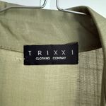Trixxi  Tiered Mini Dress - Button Front,‎ Puff Sleeve, Casual - sz S Photo 4