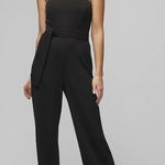 White House | Black Market New!  Strapless Belted Jumpsuit black, size 8‎ Photo 0