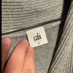 CAbi  Gray Cable Knit Woman's Charlotte Poncho Sweater Size Small Photo 3