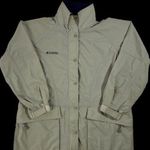 Columbia Vintage Women Light Softshell Cinch Waist Beige Jacket Large Photo 1