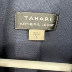 Tahari  sleeveless navy double button blazer dress 6 knee length office workwear Photo 5