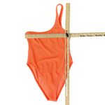 Good American Neon Orange Ribbed One Shoulder One Piece Bathing Swim Suit 1 / 2 Photo 6