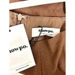 Showpo NWT . High Waisted Mini Pencil Skirt Chocolate Brown Women's Size US 4 Photo 2