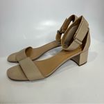 Franco Sarto Rosalina tan leather sandals ankle strap women’s size 10 dress shoe Photo 3