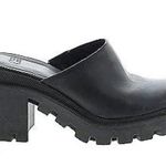 Gianni Bini GB Size 9.5 M End-Game Leather Black Lug Sole Mules Photo 0