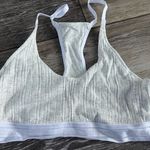 Calvin Klein Cream Ribbed Logo Bra Photo 0