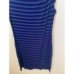 Calvin Klein Size 8 Womans Dress Blue Striped Soft Comfy Knit Casual Work Photo 1